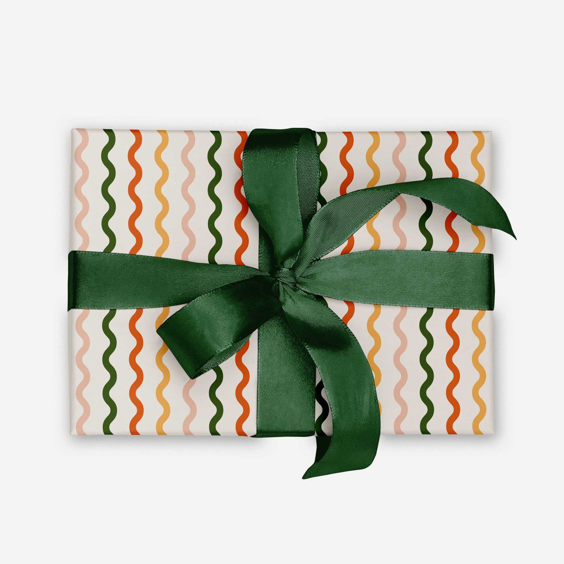 Wavy Ribbons Wrapping Paper