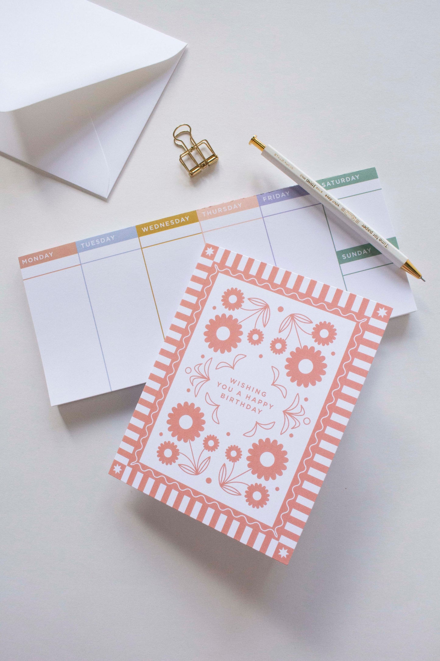 Blush Flowers Birthday