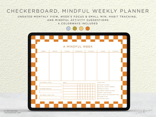 Checkerboard Weekly Planner