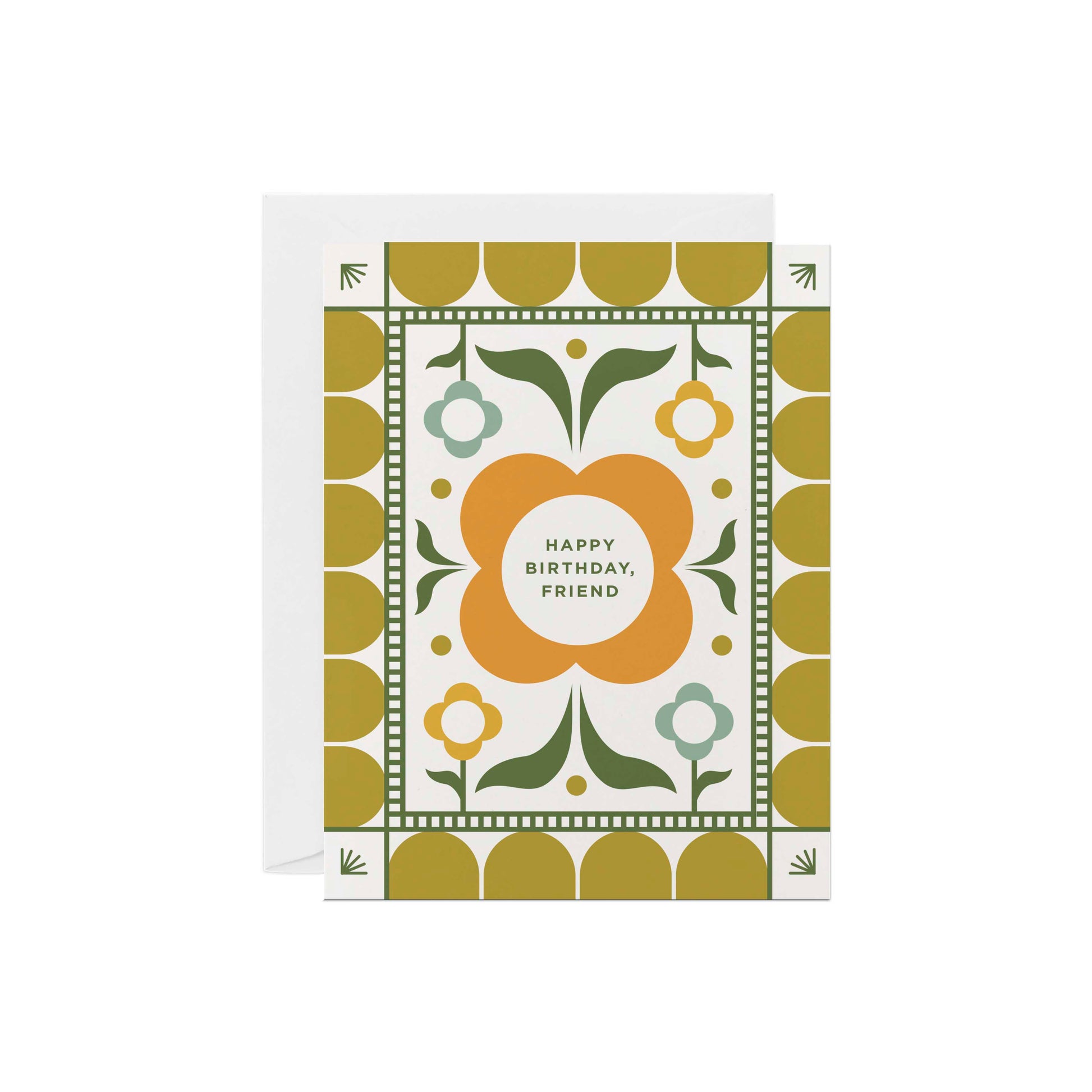 Orange Flower Birthday