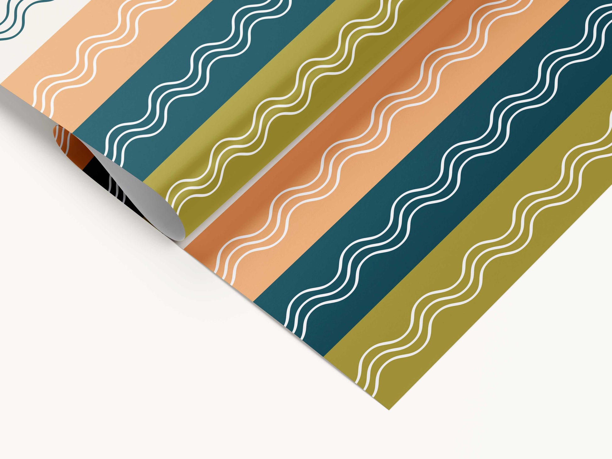 Groovy Lines Wrapping Paper