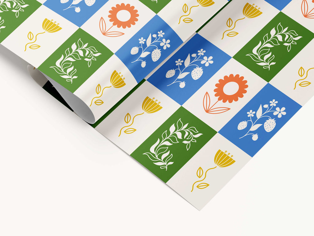 Mod Meadow Wrapping Paper