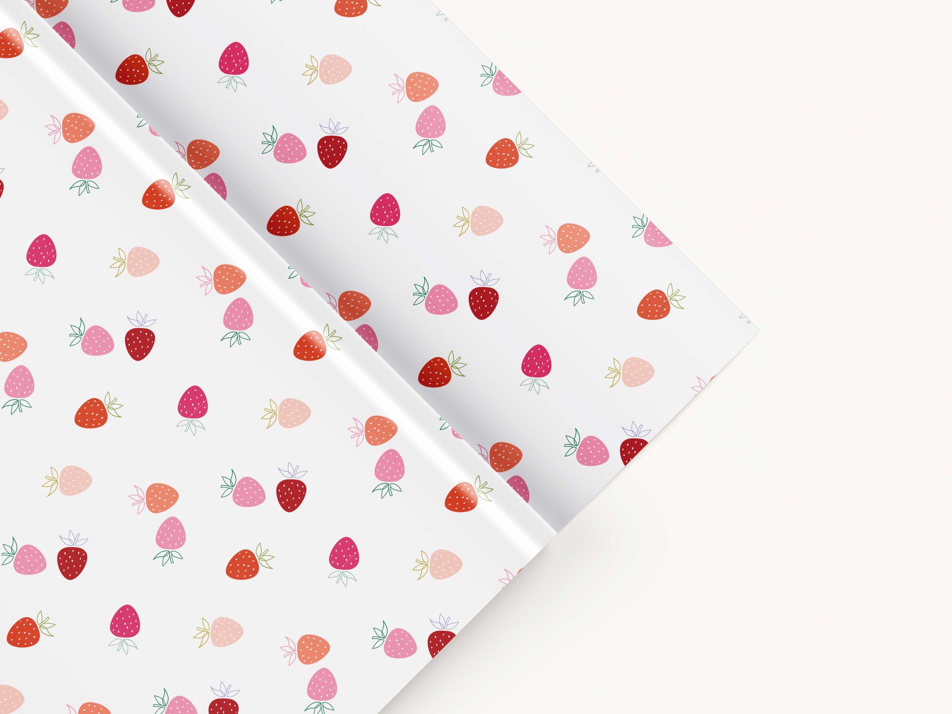 Freshly Picked Strawberries Wrapping Paper