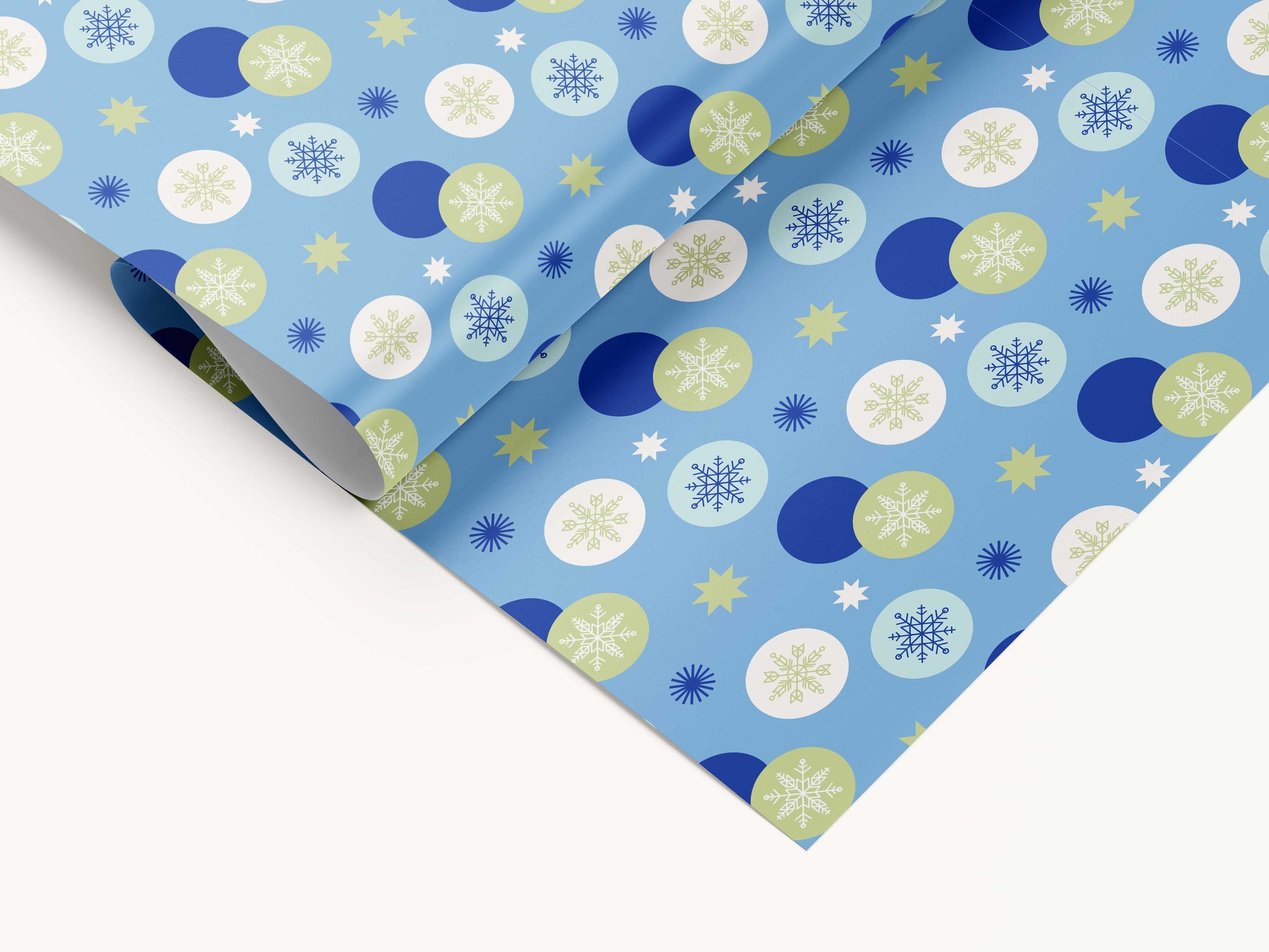 Frosty Flurries Wrapping Paper
