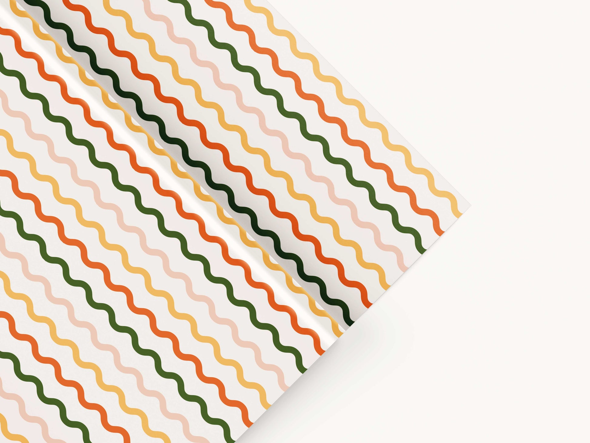 Wavy Ribbons Wrapping Paper
