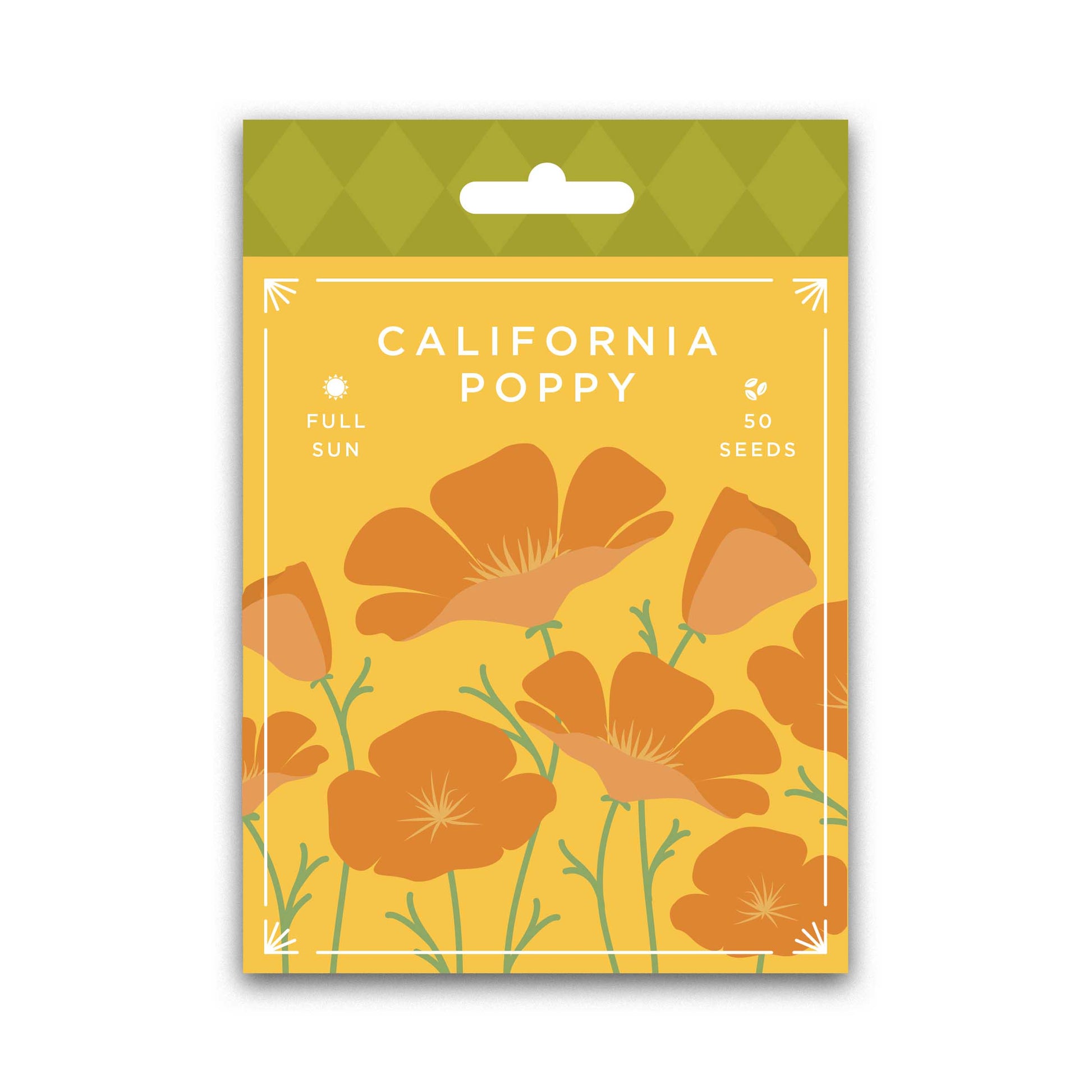 California Poppy Seed Packet