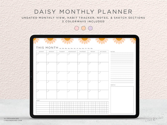 Daisy Monthly Planner