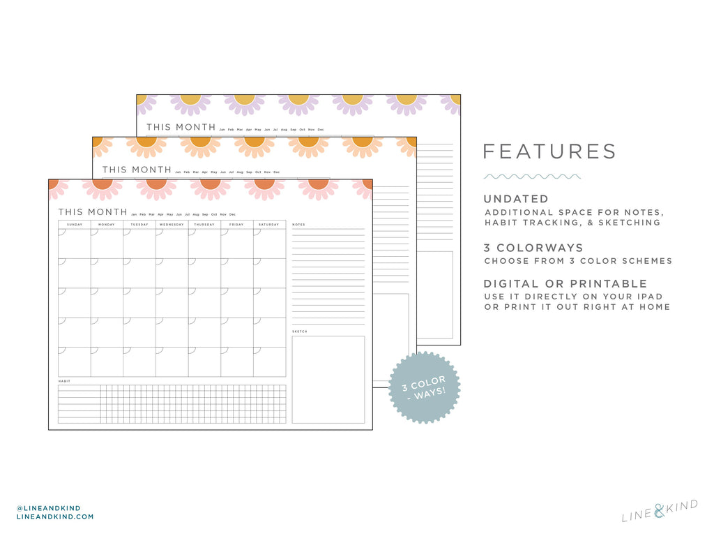 Daisy Monthly Planner