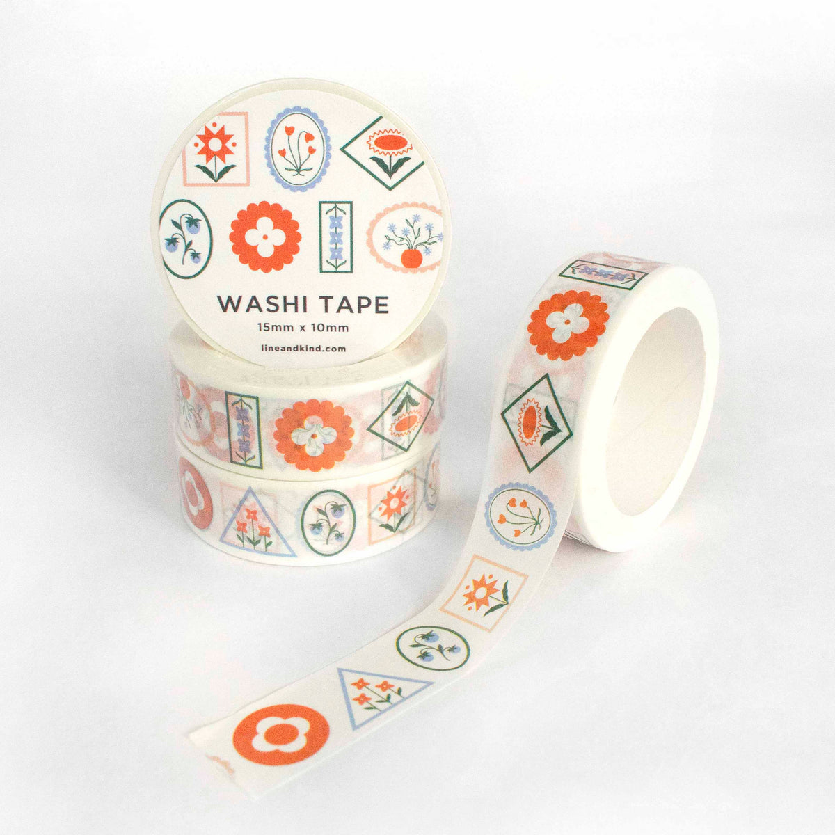 Floral Postage Washi Tape