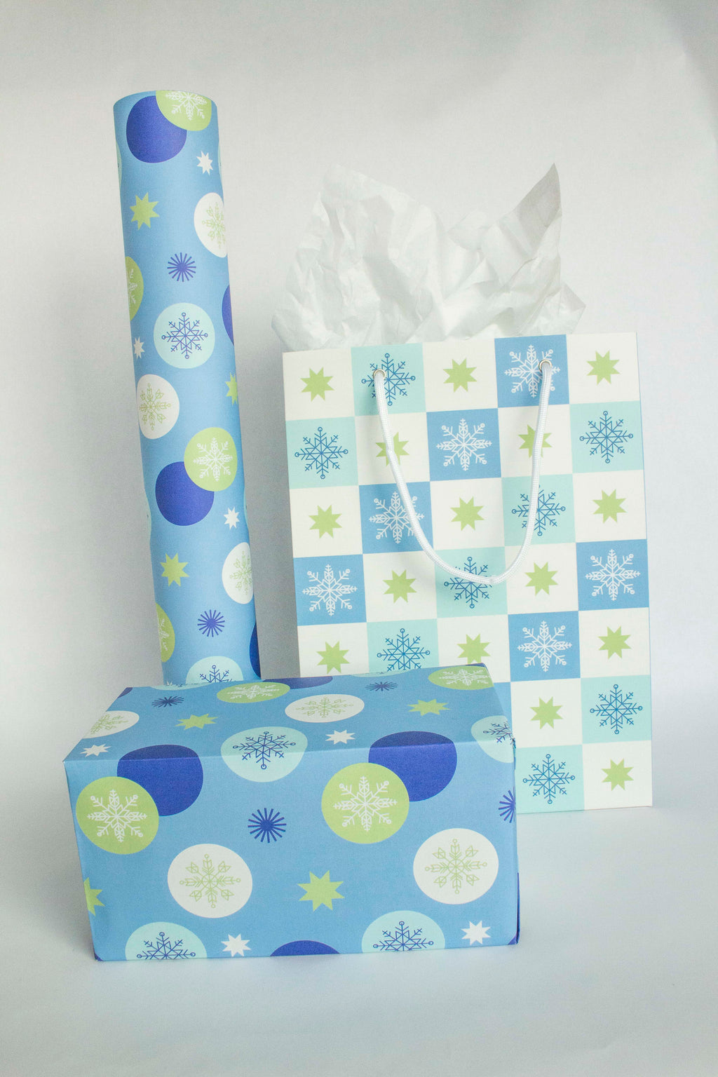 Frosty Flurries Wrapping Paper