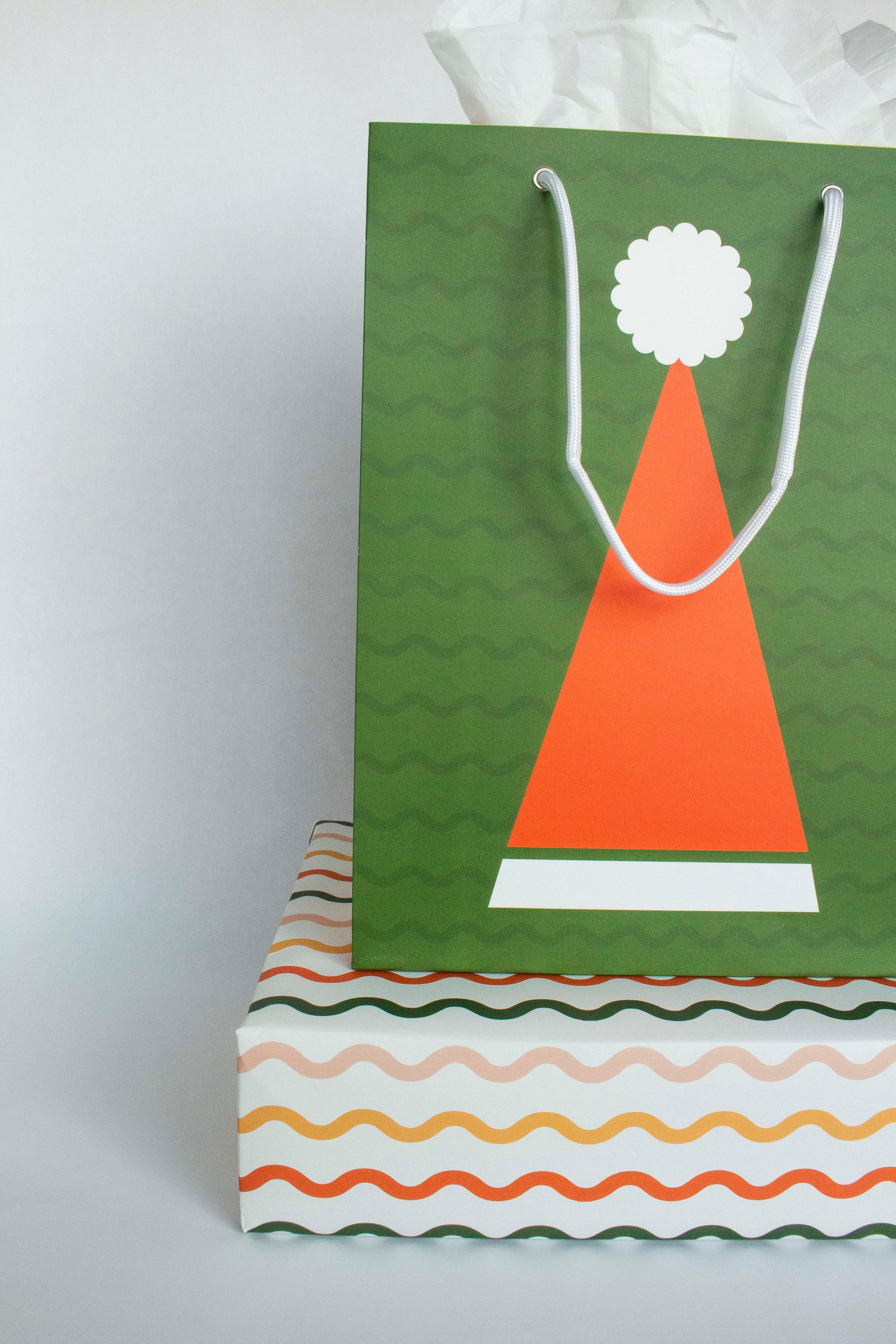 Wavy Ribbons Wrapping Paper
