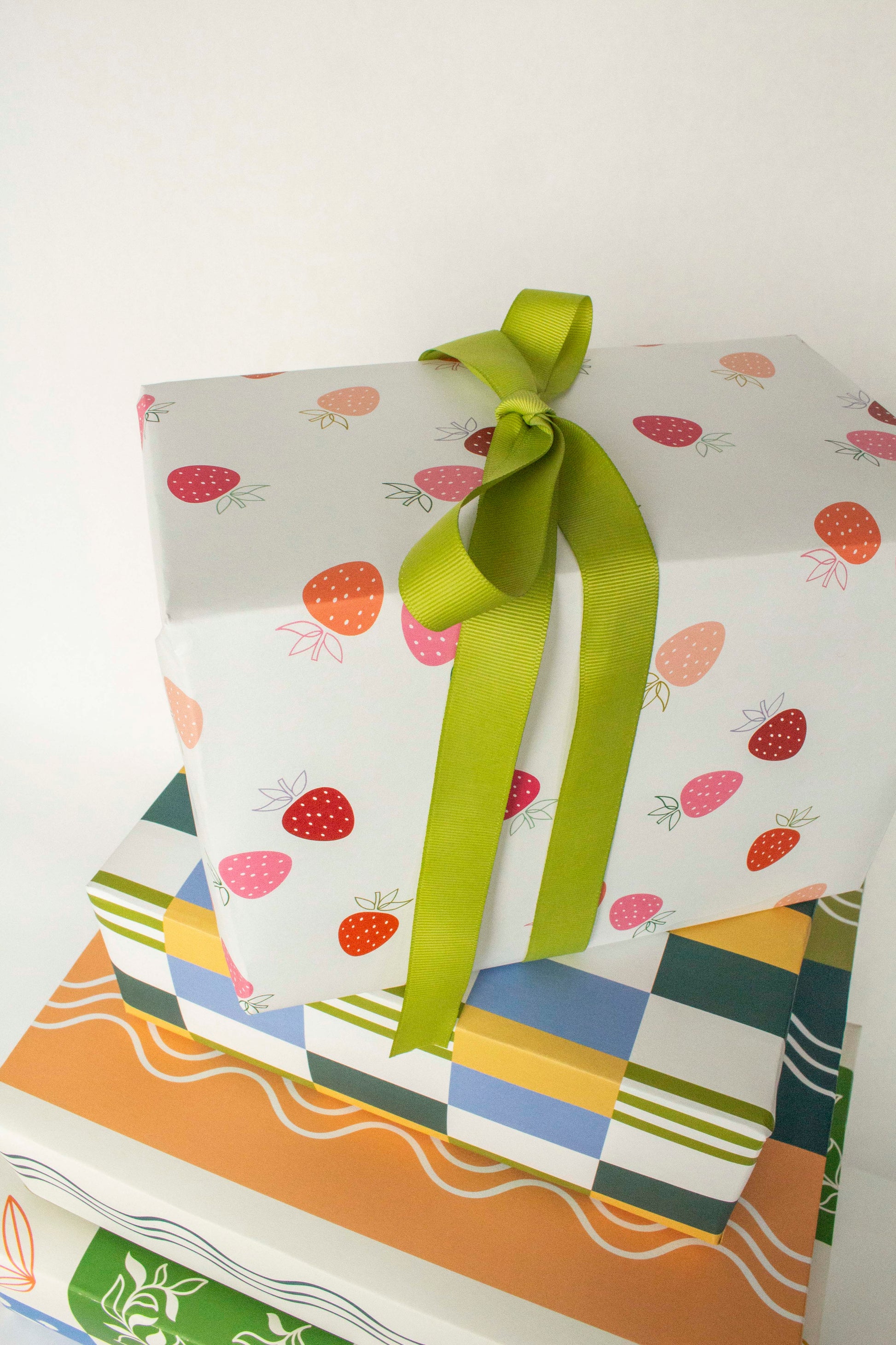 Freshly Picked Strawberries Wrapping Paper
