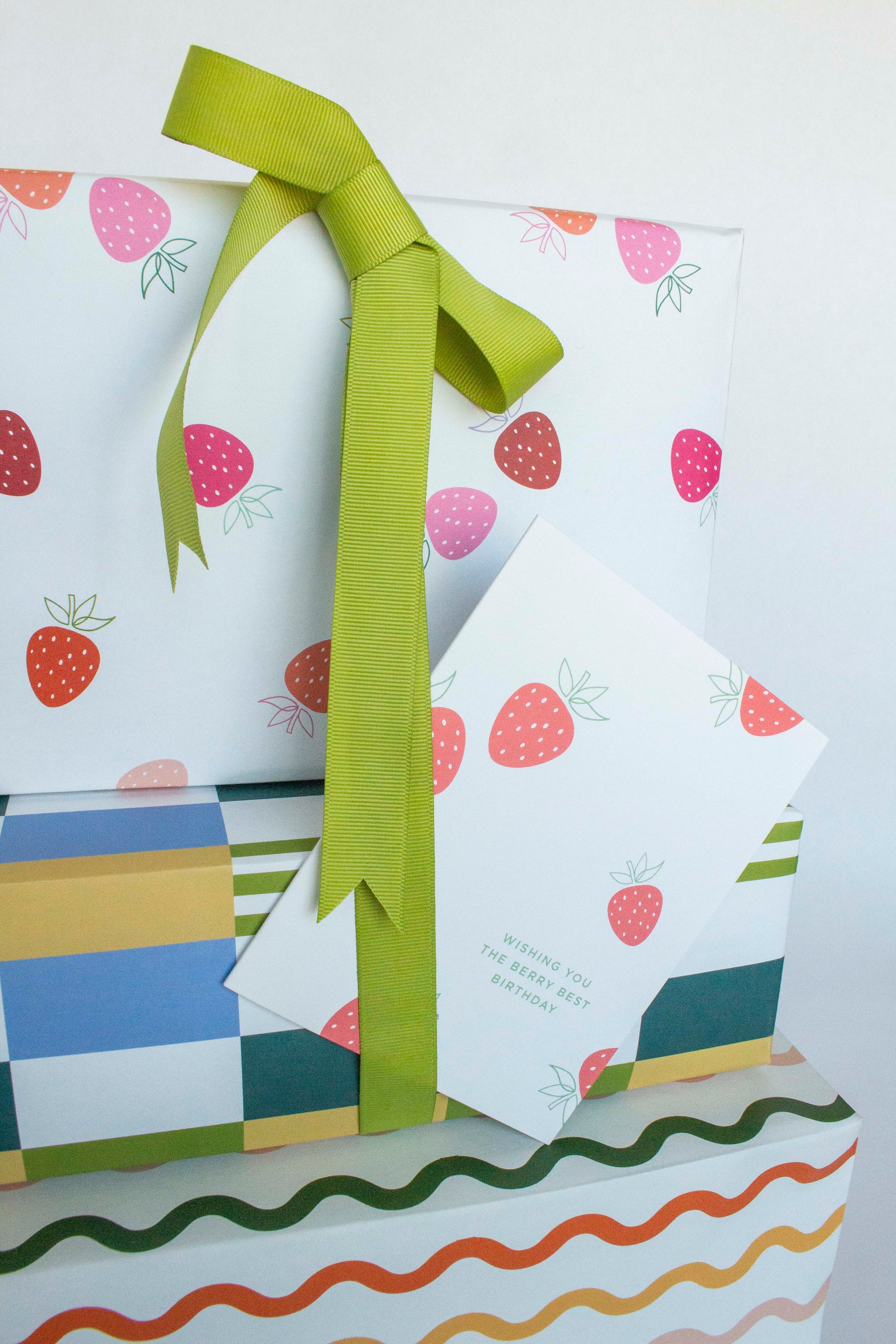 Freshly Picked Strawberries Wrapping Paper