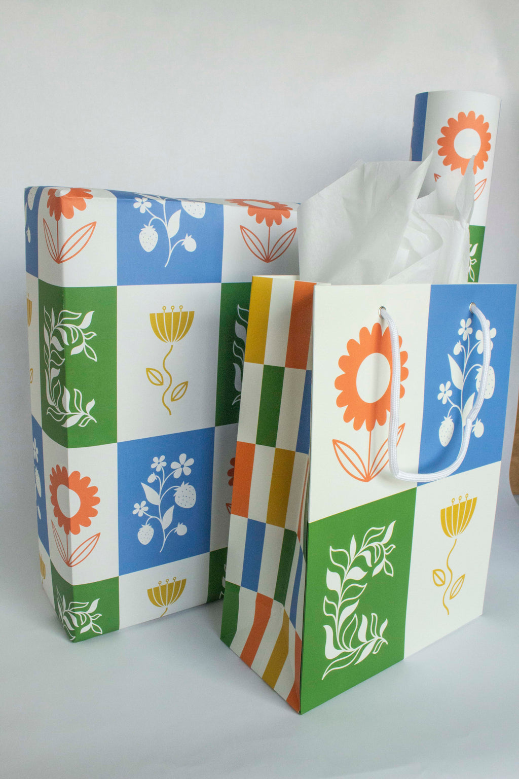 Mod Meadow Wrapping Paper