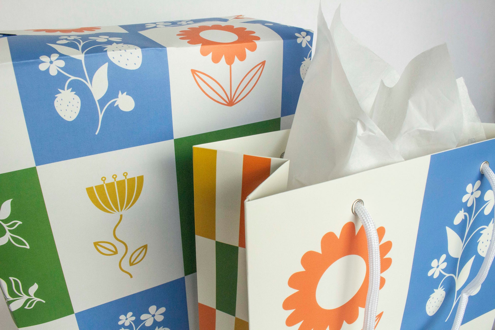 Mod Meadow Wrapping Paper