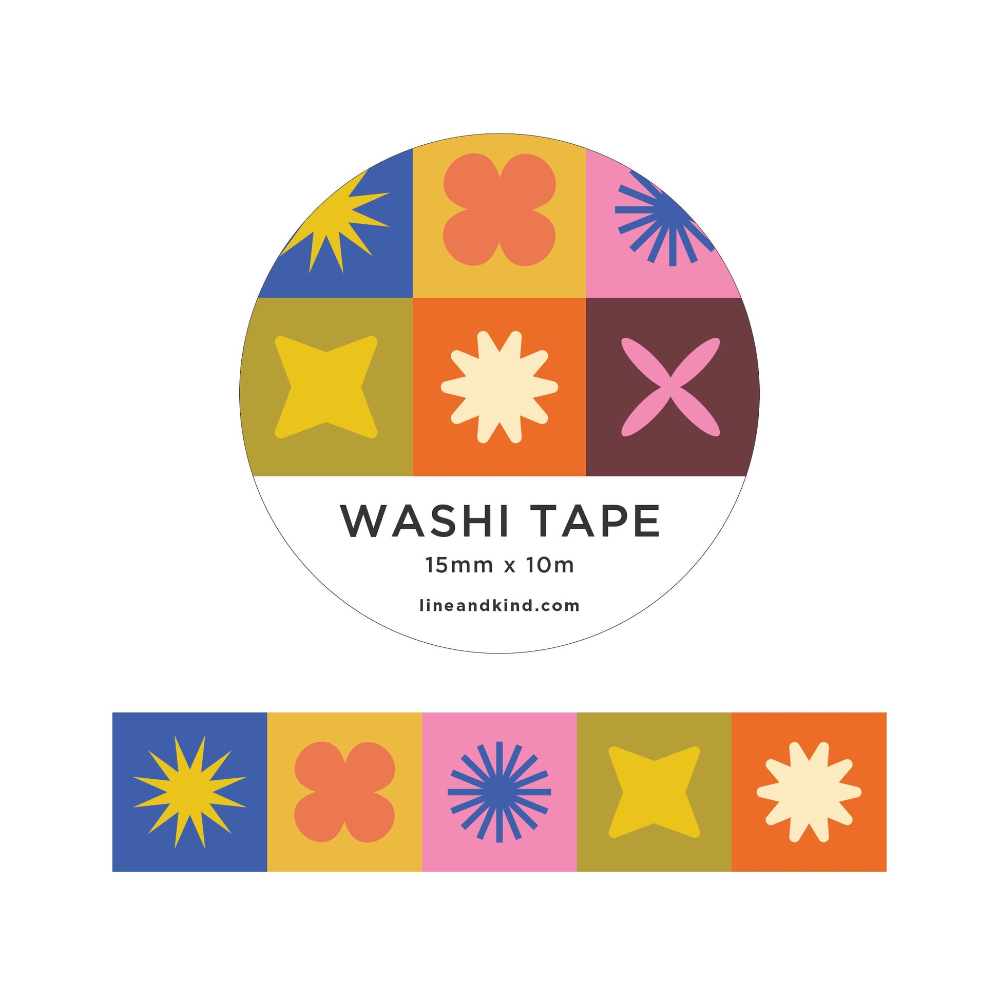 Shape & Color Washi Tape