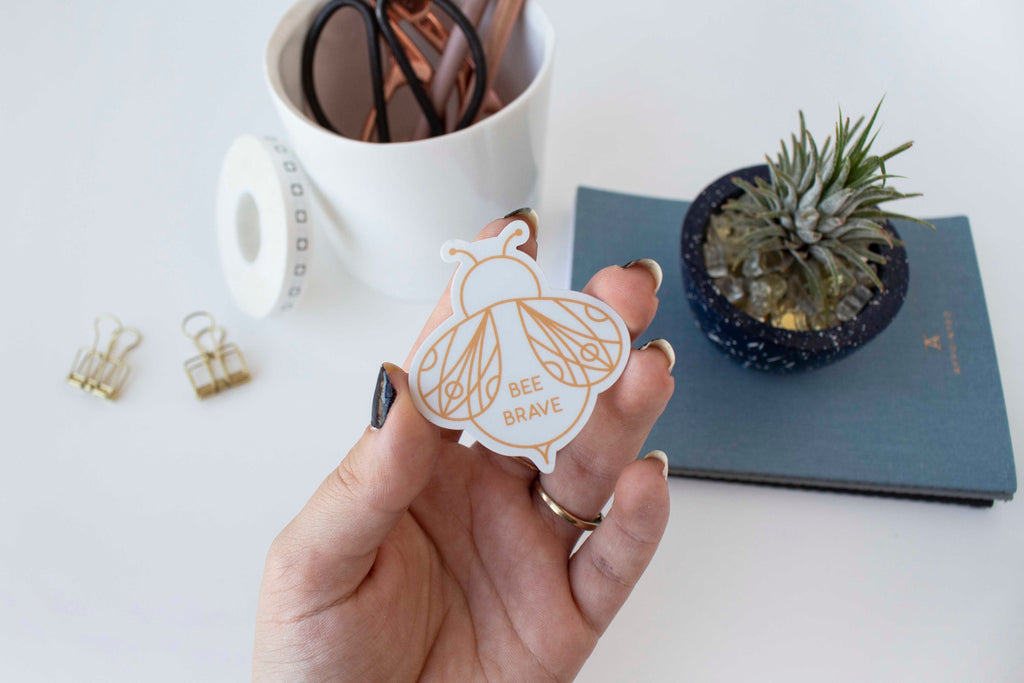 Bee Brave Sticker
