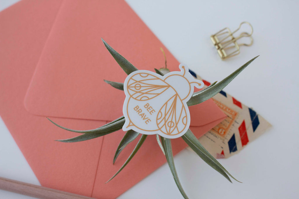 Bee Brave Sticker