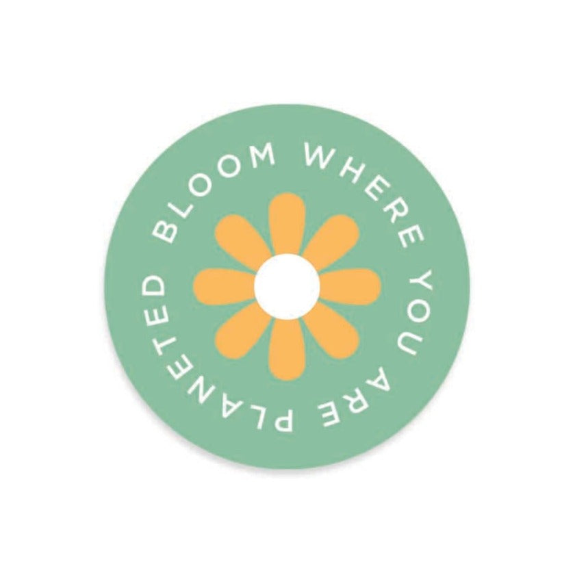 Bloom Where You Are Planted Sticker - Misspelled