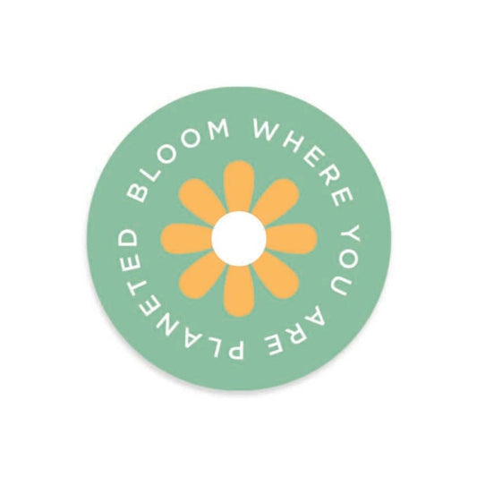 Bloom Where You Are Planted Sticker - Misspelled